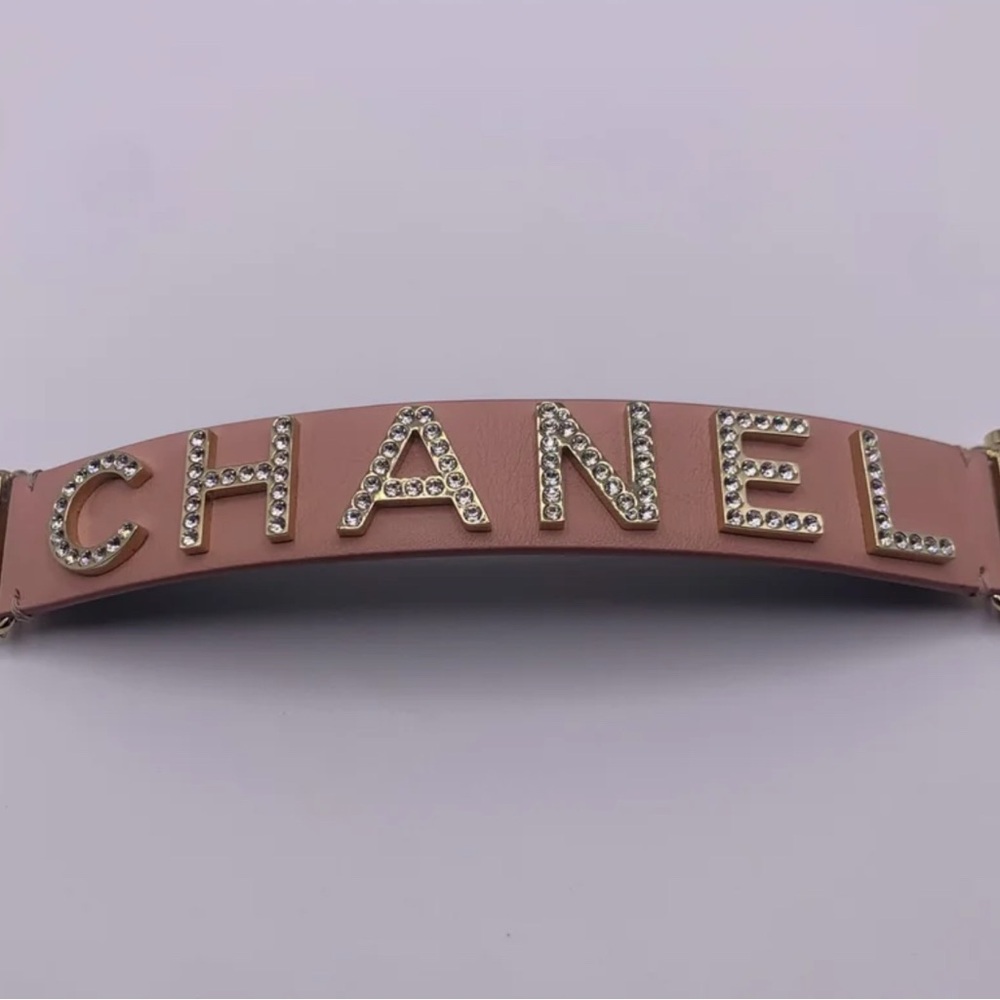 Chanel Pink Leather Bracelet - Picture 2 of 6